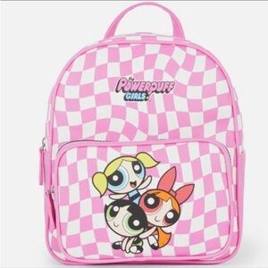 Powerpuff girls pink checkered mini backpack
